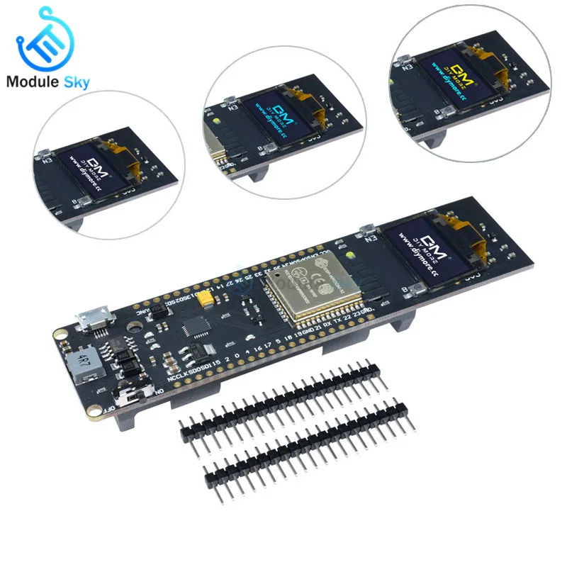 

ESP32 ESP-32 ESP8266 0.96 Inch OLED Display 18650 Lithium Battery WiFi Bluetooth Shield Development Board CP2102 Module