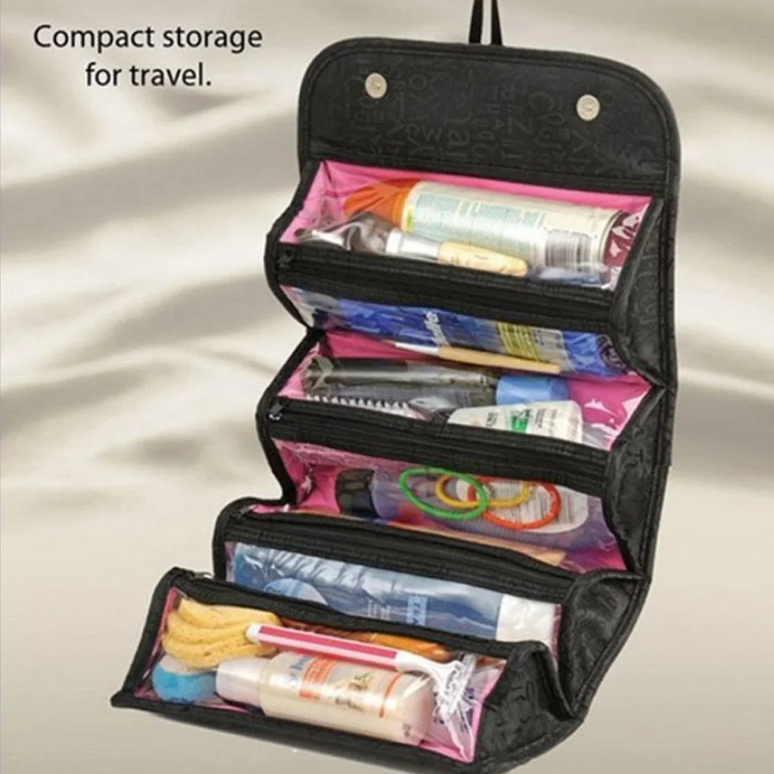 

Good Quality Nylon Waterproof Makeup Bag Fashion Cosmetic Cases Box Lady Cosmetic Bags Travel Bag Toiletries Ladies