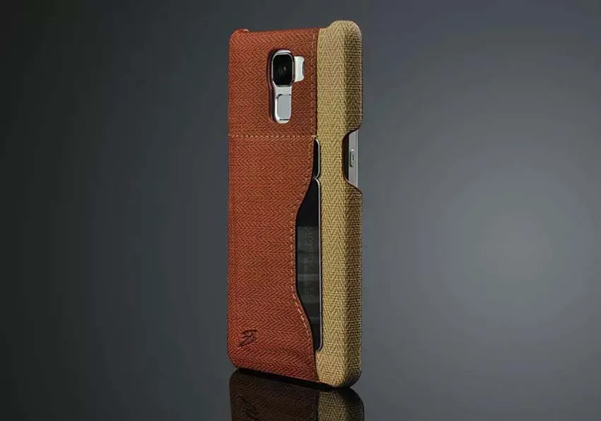 Двухцветный джинсовый кожаный чехол Canva для Huawei Honor 7 с отделением карт