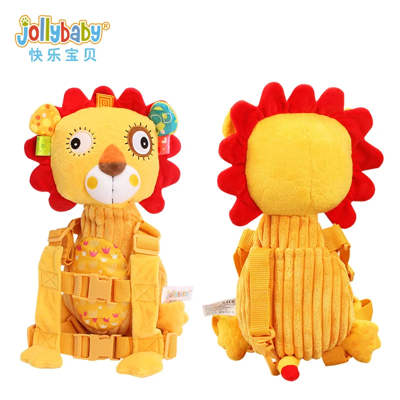 JOLLYBABY Детский плюшевый рюкзак с набивными животными для детей от 1 до 3 лет