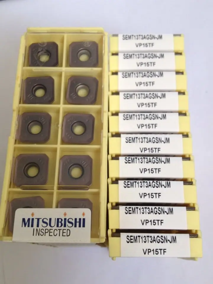 10PCS SEMT13T3AGSN-JM VP15TF Cemented carbide inserts CNC milling insert The lathe tool | Инструменты