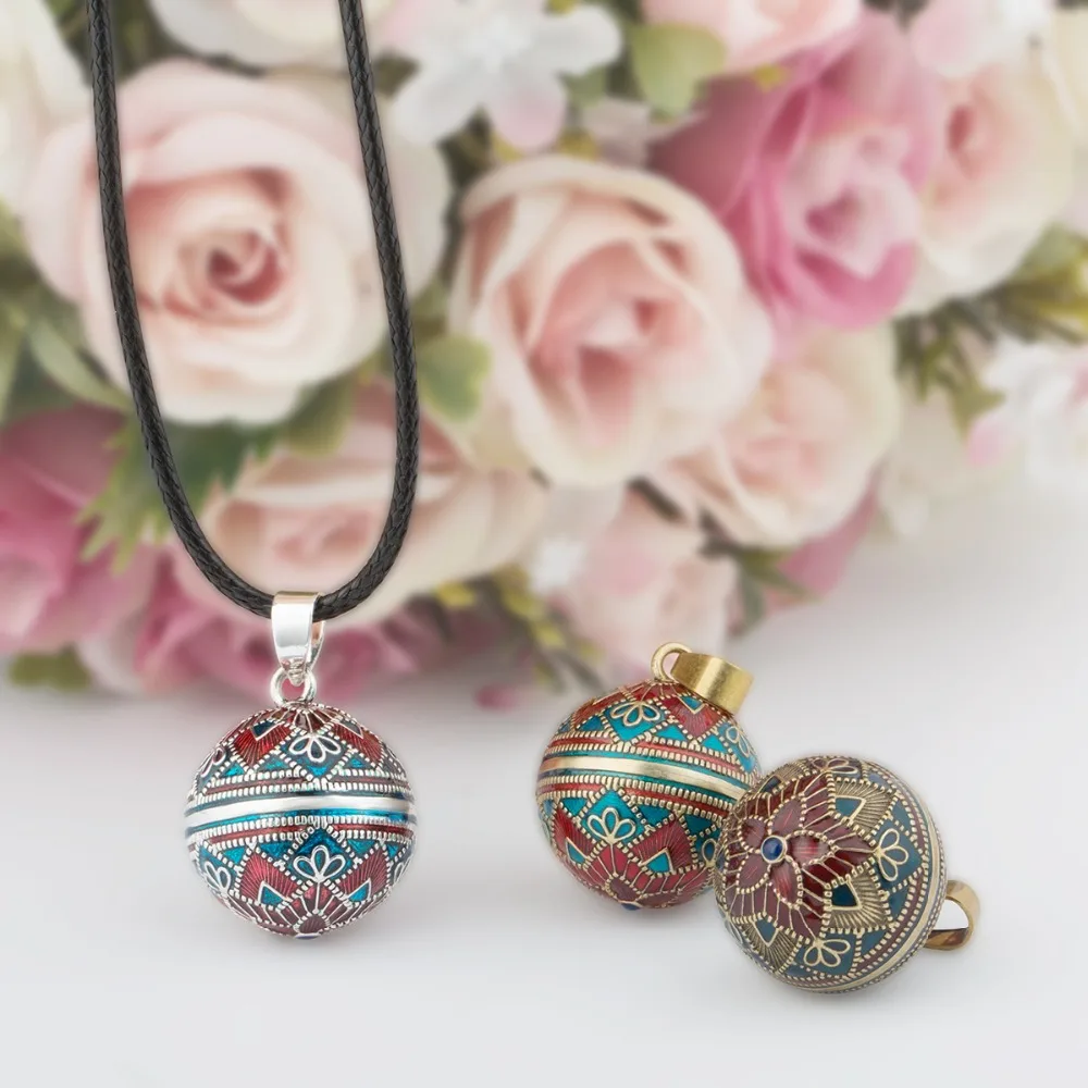 Eudora Harmony ожерелье с шариком винтажный кулон Шима Бола для женщин модные украшения подарок Мексиканская беременность мяч 45 дюймовая цепочка 3 стиля