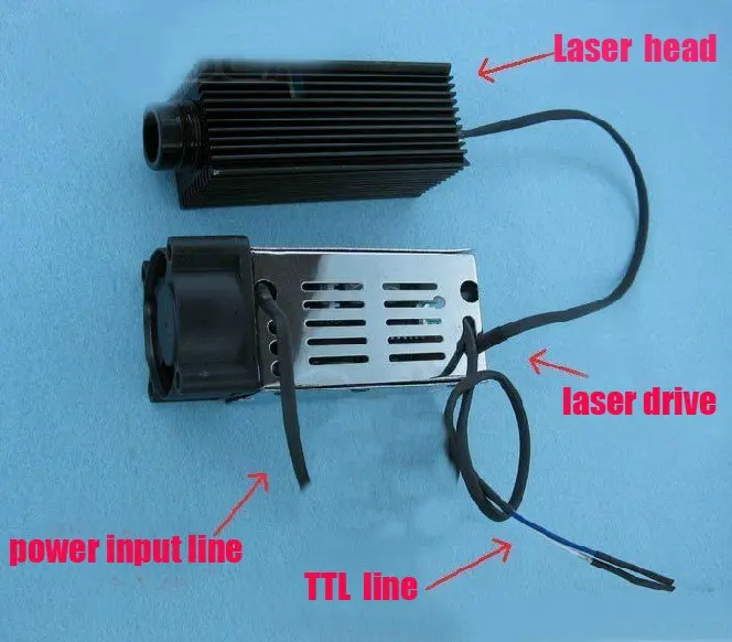 

Free Shipping 2.4W (2400mW) 808nm adjustable focus length laser diode module with Power Suppy, TTL modulation