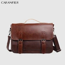 CARANFIER мужской портфель из искусственной кожи Сумка через плечо большая емкость компьютерные сумки модная сумка-мессенджер мужская сумка сумки