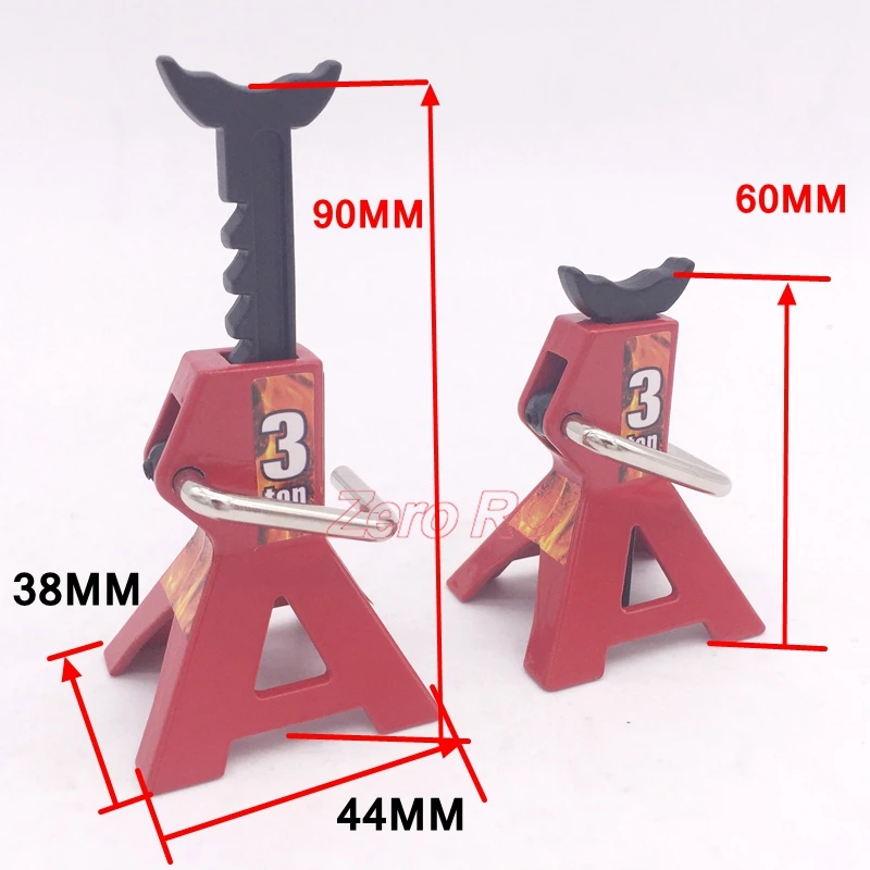 Simulation1/10 Adjustable Height 6T Jack Stand Floor Jack Toy Car Rock