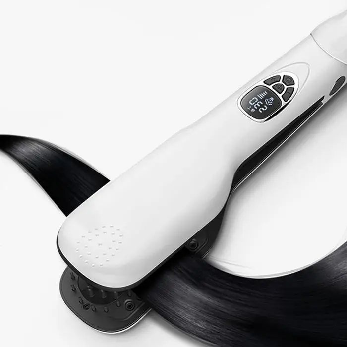 

Professional Steam Hair Straightener Comb Ceramic Comb LED Heating Fast Hair Flat Iron Digital Iron Hair Styling Tools New