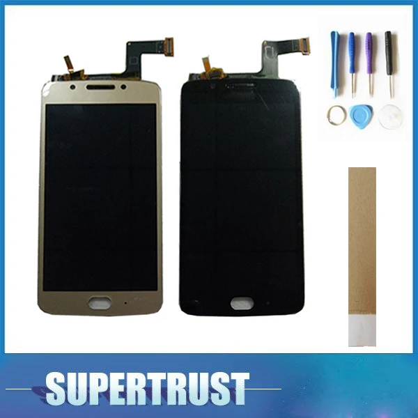 

5"For Motorola Moto G5 XT1672 XT1670 LCD Display+Touch Screen Digitizer Assembly Black Gold White Color with kit