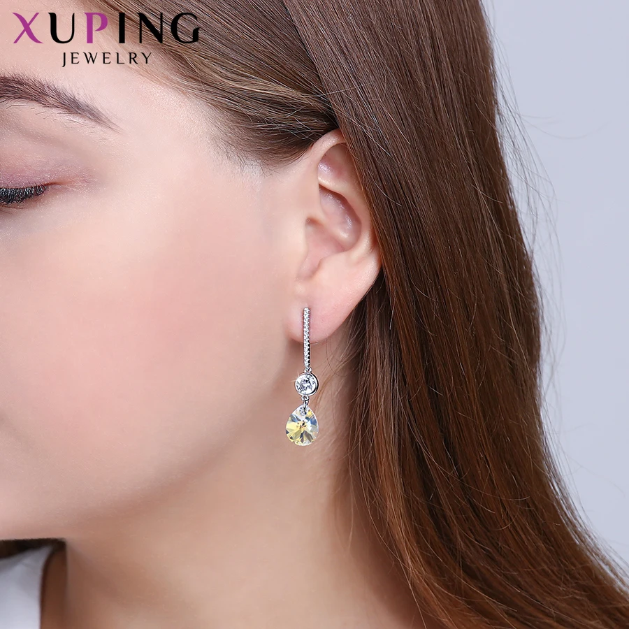 

Xuping Jewelry Water DropShining Dangle Earrings Crystals from Swarovski Fashion Party Birthday Gifts for Ladies S146-20600