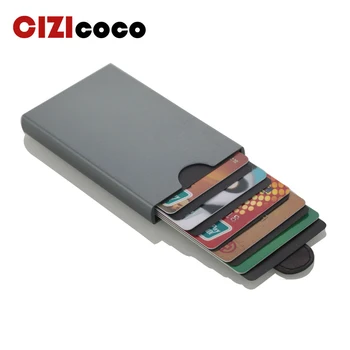 

2019 Aluminium Alloy Card Holder Anti-Rfid Blocking Credit Card Holder ID Bank Card Case Rfid Protection Metal Card Id Wallet