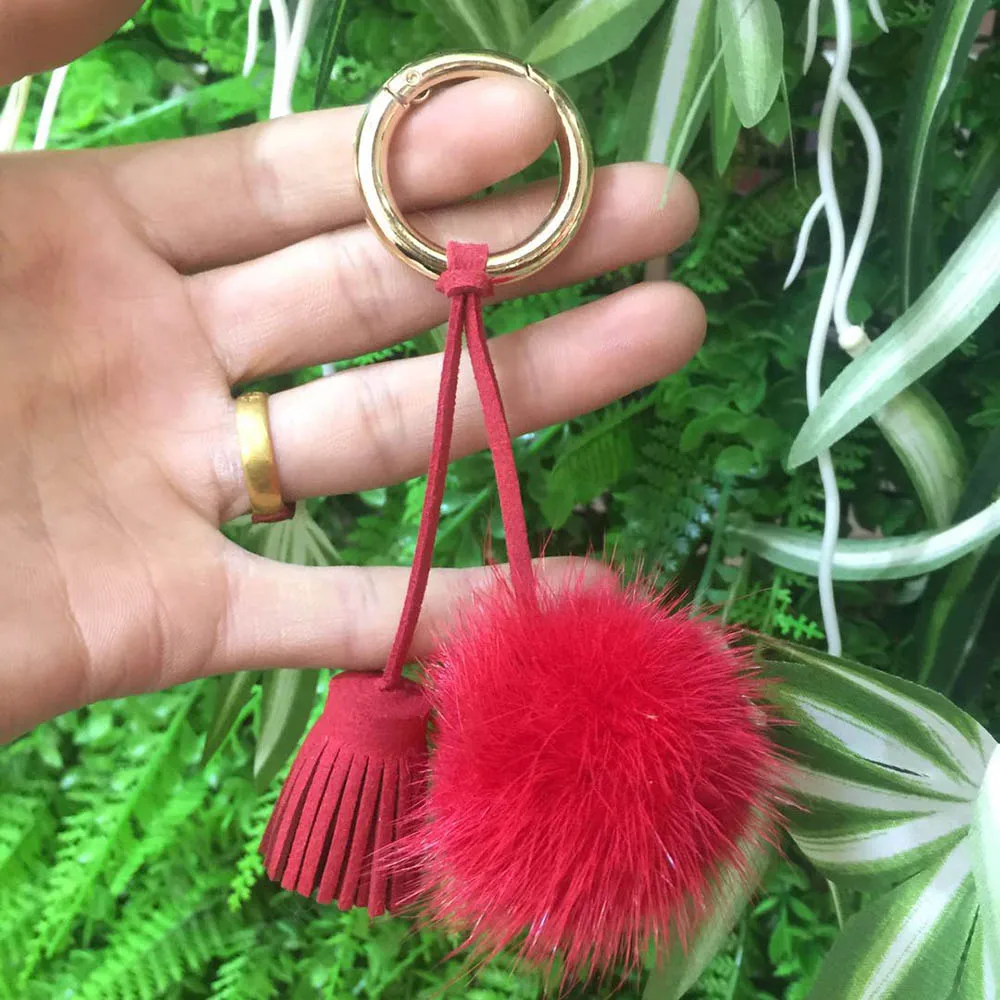 mink fur pompom tassle 2