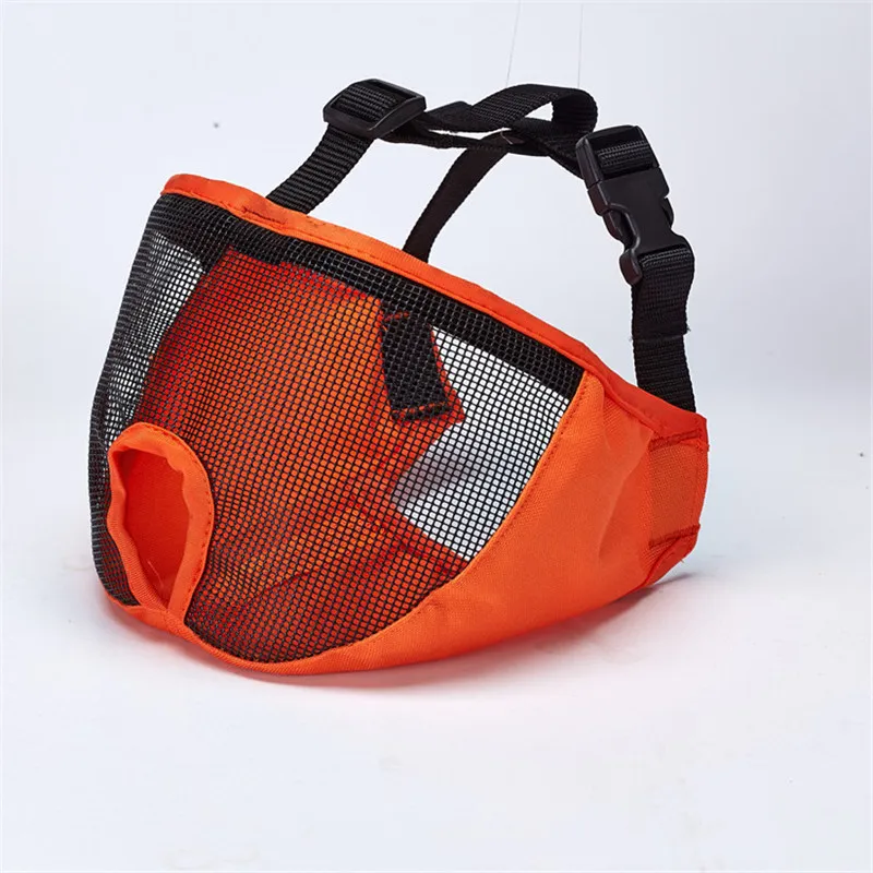 Breathable Mesh Short Snout Pet Dog Muzzle Comfortable Adjustable French Bulldog Pug Mouth Muzzle Mask Anti Stop Bite 1