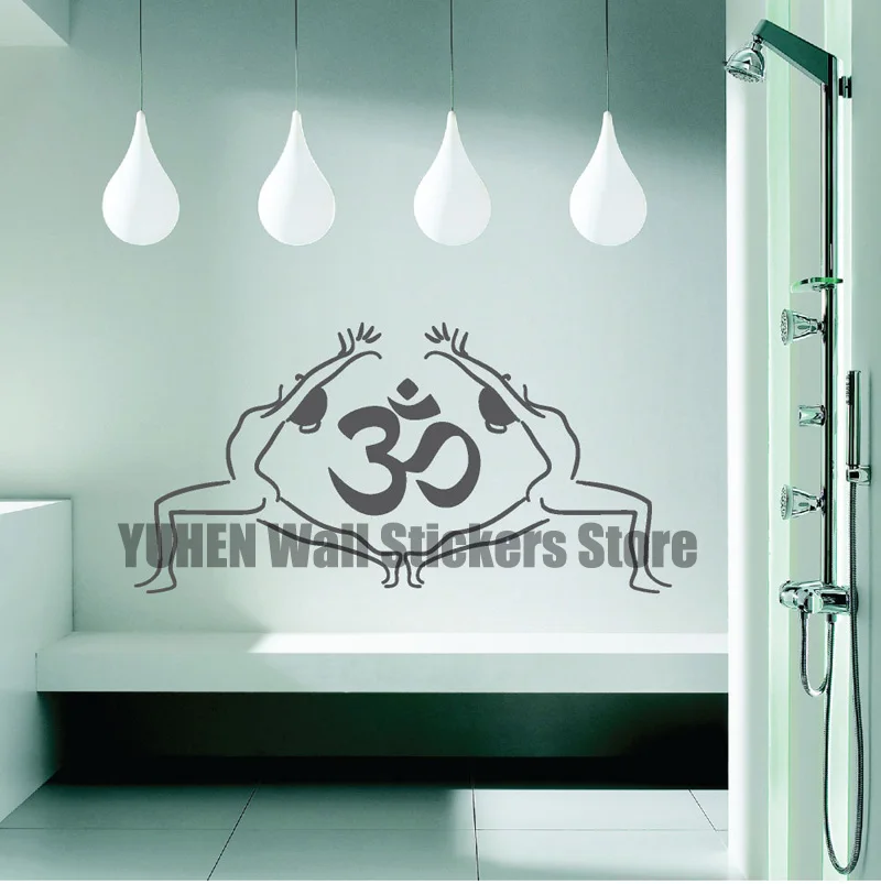 AUM & YOGA BODIES Vinyl Stickers Aum Meditation Mantras Yoga Symbol