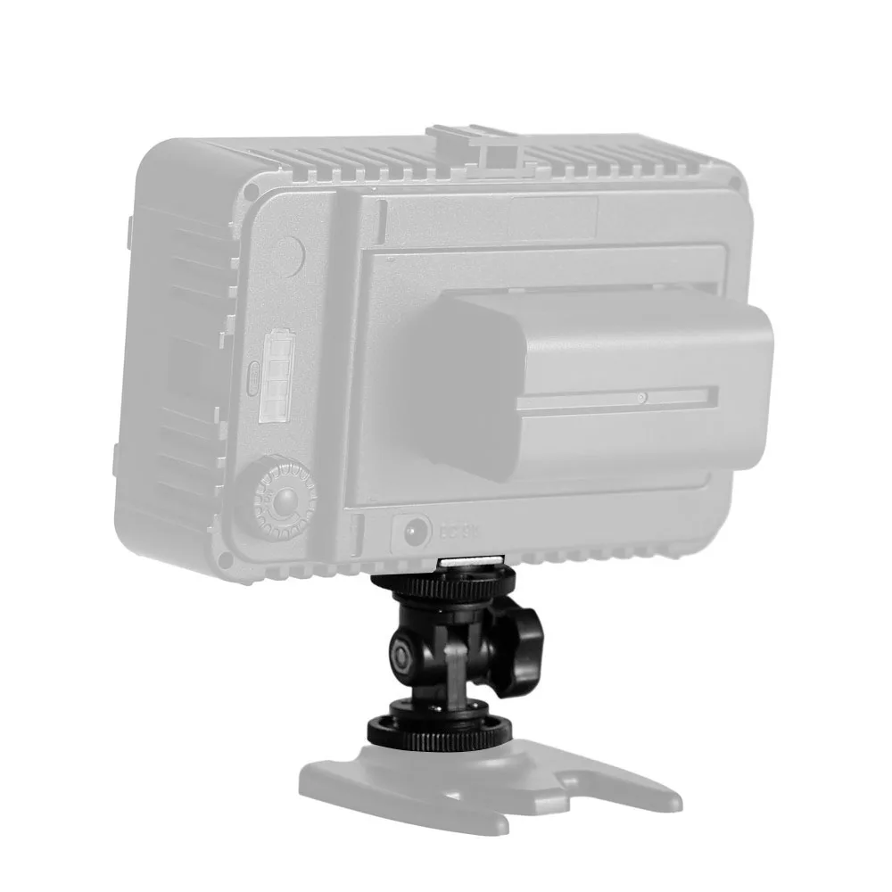 Mcoplus двойной адаптер Горячий башмак светодиодный светодиодной видеосъемки DSLR