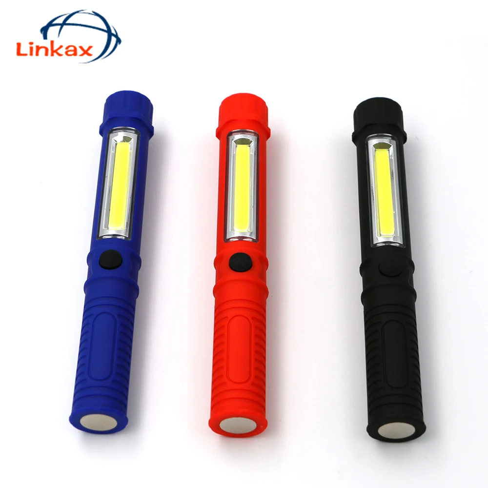 

LED COB Penlight Surgical Doctor Nurse Emergency Reusable Pocket PenLight Torch with Magnet for Working Camping Flashlights