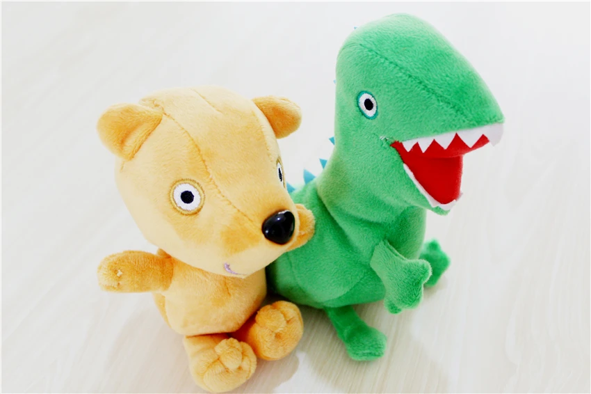 Горячая 1 шт./упак. плюшевая кукла игрушечный динозавр медведь ROGE динозавр 6,"(17 см) Детские плюшевые игрушки поддержка