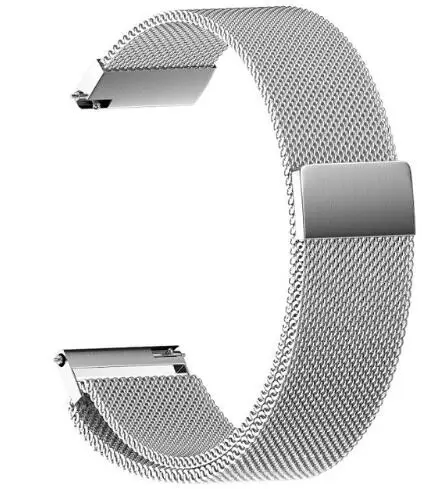 Металлический ремешок для часов из нержавеющей стали для huawei Watch GT Honor Watch Magic Band huawei gt Active 46 мм ремешок на запястье 22 мм Quick releas - Цвет: Magnetic siliver