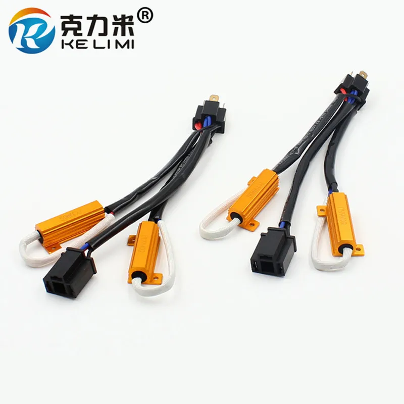 

9003 HB2 H4 HID LED Headlight DRL Light Bulbs No Error Load Resistor No Flickering Decoder Cancellers (2pcs)