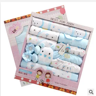 

Free Ship 100% Cotton Autumn Winter Newborn Set Gift Full Moon Baby Clothing Set Infant Set Gift newborn baby clothes 21 pieces
