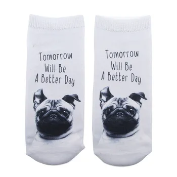 

Cute puppy socks singlesided printing