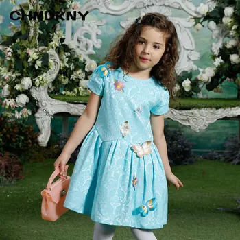 

Childdkivy Girls winter Dress 2018 baby girl dresses for Girls Clothes Appliques butterfly Children Dress baby dress
