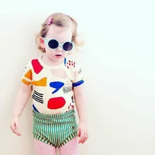 Розничная летние детские шорты для маленьких девочек и мальчиков bebe милый Шорты детская одежда BP139