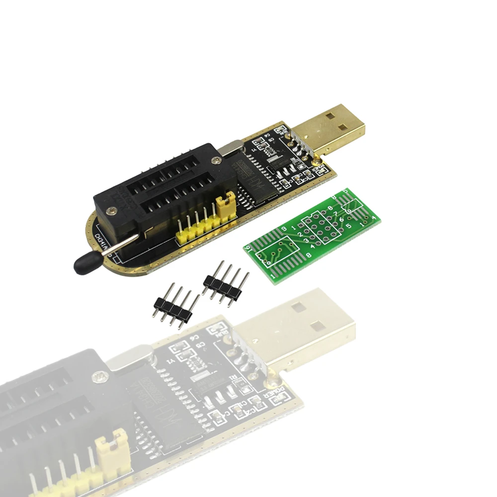 

CH341A 24 25 Series EEPROM Flash BIOS USB Programmer Module + SOIC8 SOP8 Test Clip For EEPROM 93CXX / 25CXX / 24CXX