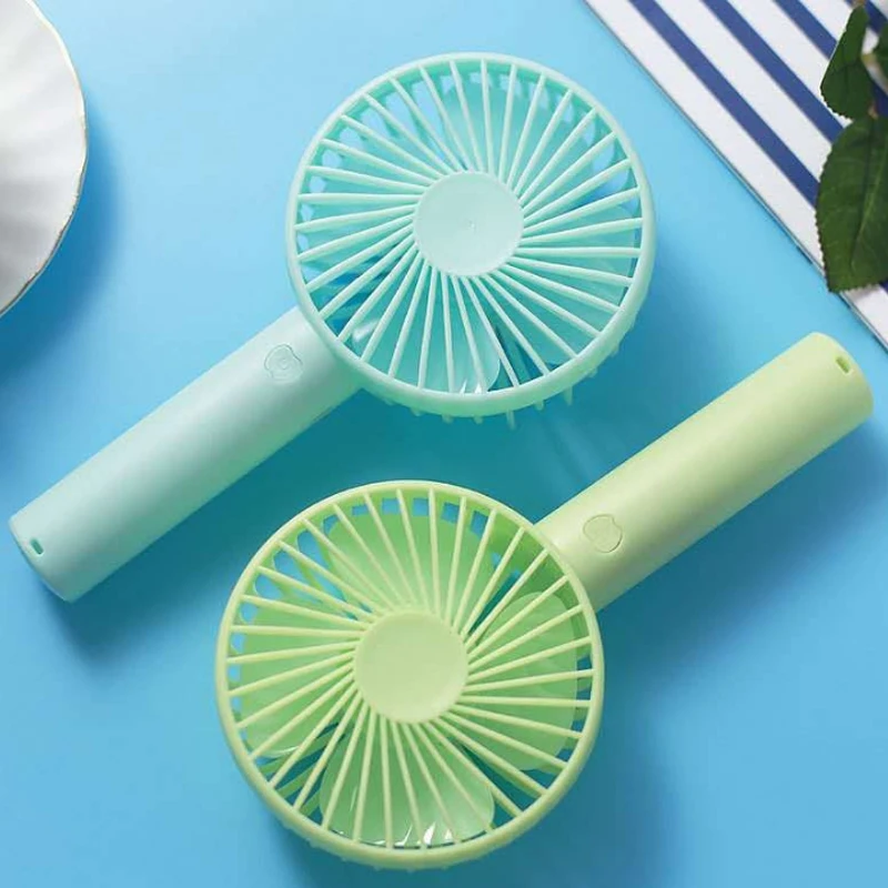 

2019 Mini USB Rechargeable Fan 3 Speed Adjustable Handheld Fans Portable Hand Fan With Battery Cooling Fan for Outdoor Travel