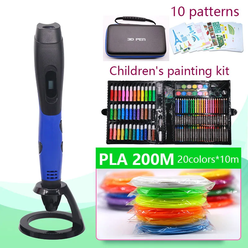 

myriwell 3D Pen and pla 200 meter and150 pcs art sets include Contains all painting tools, brushes, Christmas present packages