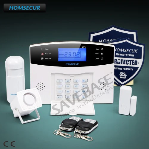 

HOMSECUR GSM Wireless Sensors Alarm system APP Remote Control LCD display Russia Voice