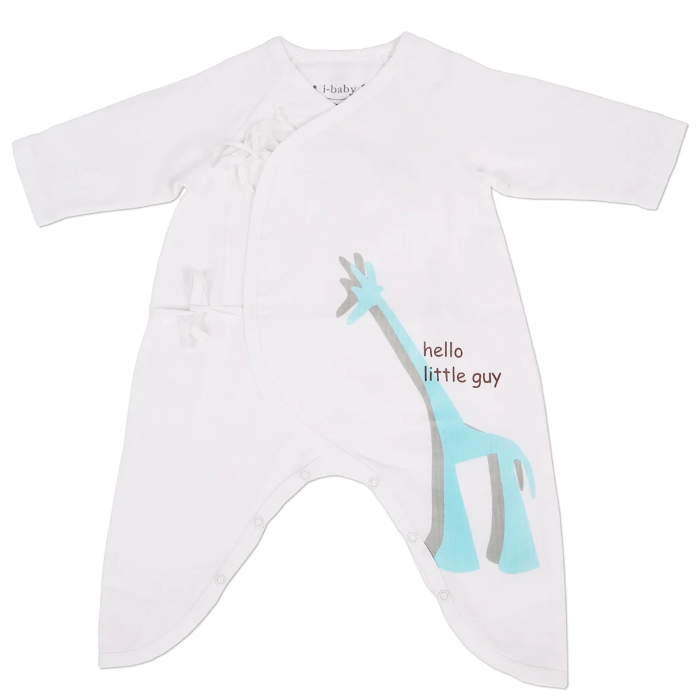 

i-baby Baby Romper Newborn Clothes Animal Rompers 100% Cotton Gauze Muslin Long Sleeve Romper Jumpsuits Clothing Sol