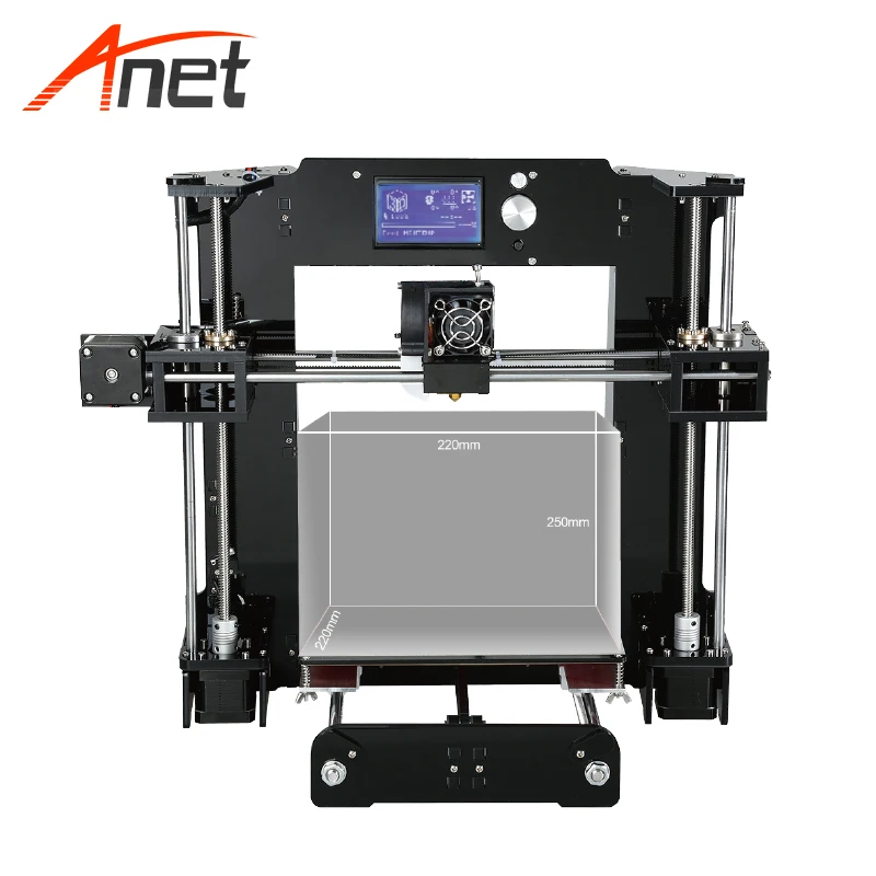 Anet A6 Высокая точность Reprap Prusa i3 DIY 3D-принтеры комплект годичного гарантийного обслуживания фабрика непосредственно Лидер продаж Impressora 3d