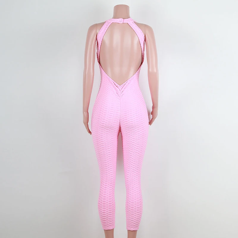 2018 Sportswear Workout clothes for women blue Fitness Yoga Set Sexy leggings Yoga Sport Suit Bandage Gym Bodysuit (16)