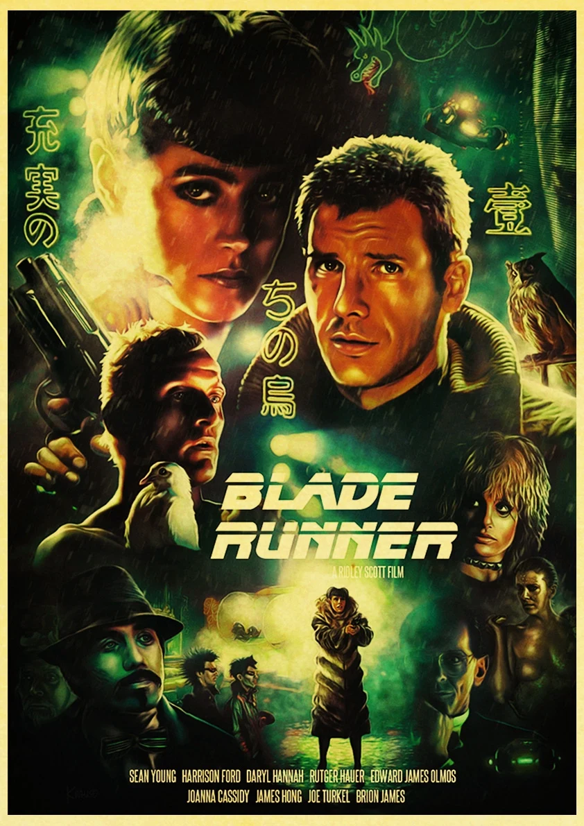 Классический Action sci-fi movie Blade Runner ретро постер ВИНТАЖНЫЙ ПЛАКАТ Настенный декор для домашнего бара кафе