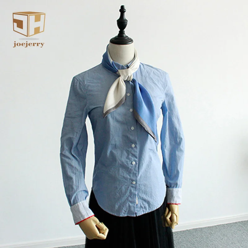 

joejerry 28"*28" Mini Scarf Women Summer Spring Four-color Plaid Mini Square Silk Satin Scarf Fashion Small Bandana