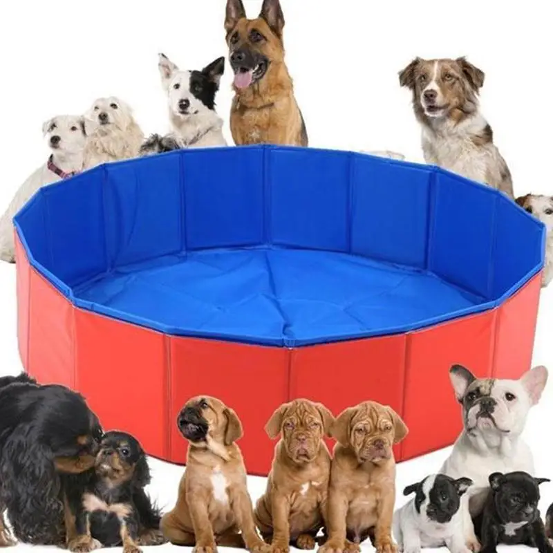 

Foldable Pool Dog Pet Swimming Pool For Dog Big-Size Collapsible 4 Seasons Pet Playing Washing Pond For Cat Large Dog