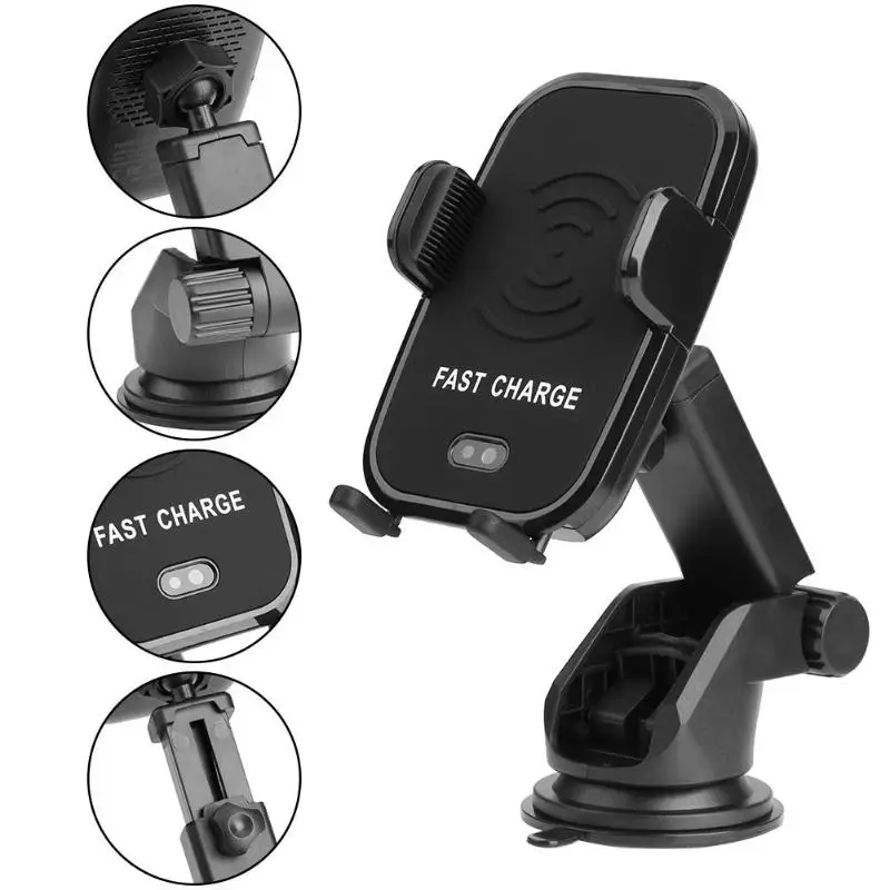 

Automatic Car Charger for iPhone Stand 8/X Induction Quick Wireless Automobile Fast Charging Holder for Samsung S8 Car Accessory