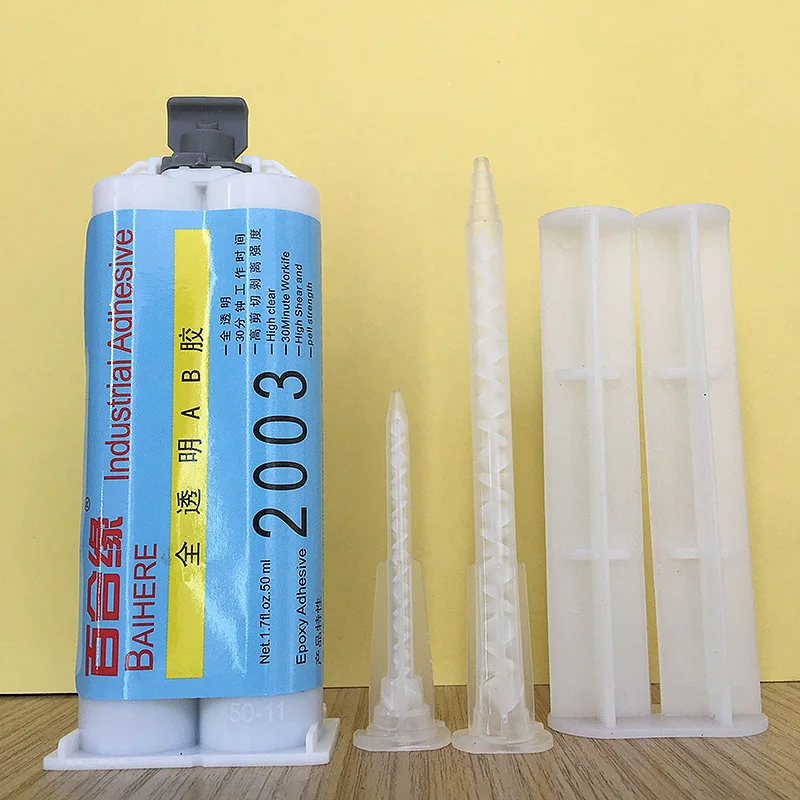 high quality 50ML epoxy resin glue, transparent high temperature