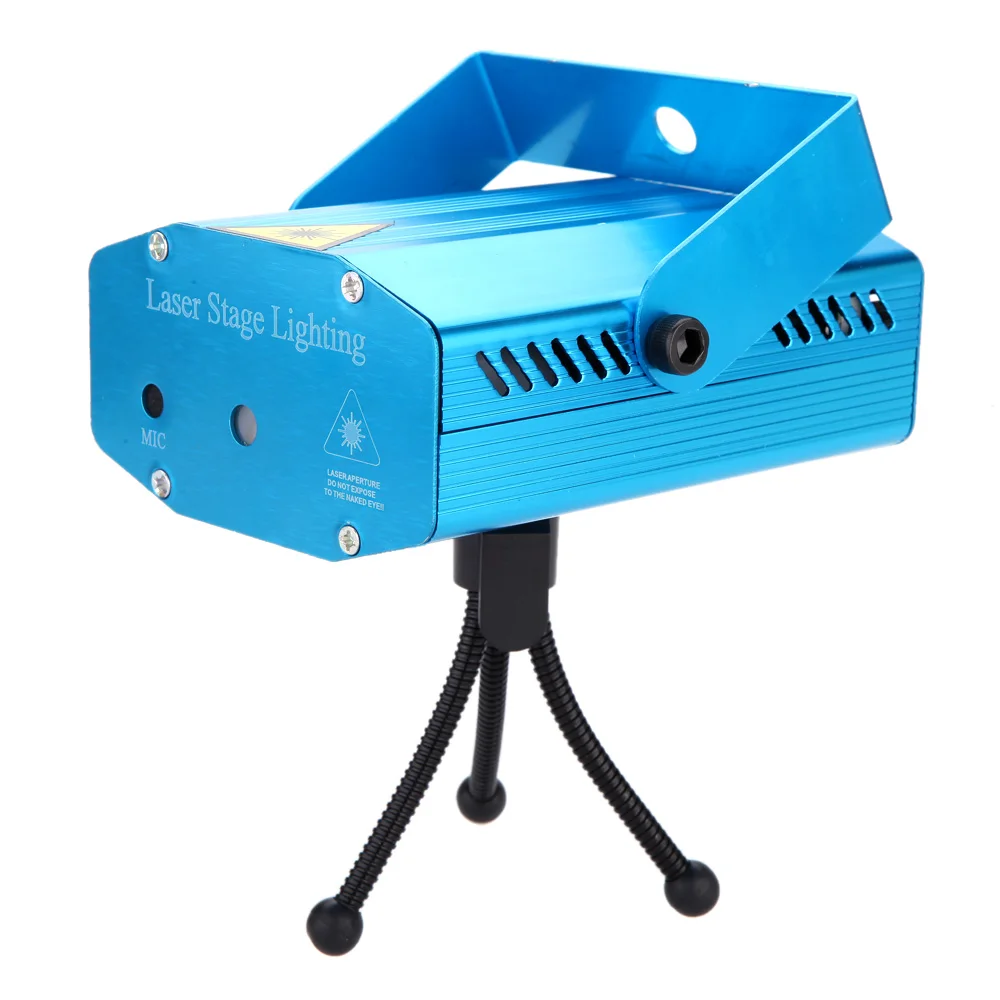 

Red & Green Laser Projector Stage Lighting with Tripod Voice-Activated Control Automatical AC110-240V DJ Disco Party Club Light
