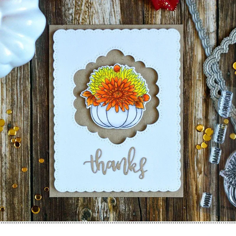 

New Dotted Scallop Frames Metal Cutting Dies Stencil for DIY Scrapbooking Photo Album Embossing Paper Cards Decorative Crafts