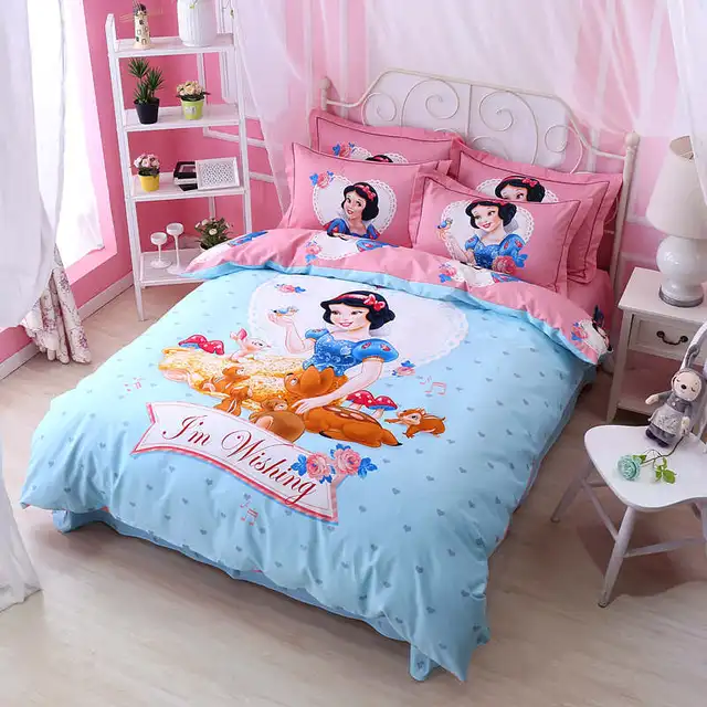 sweet Snow White Princess Disney Comforter Bedding Set Twin Queen King