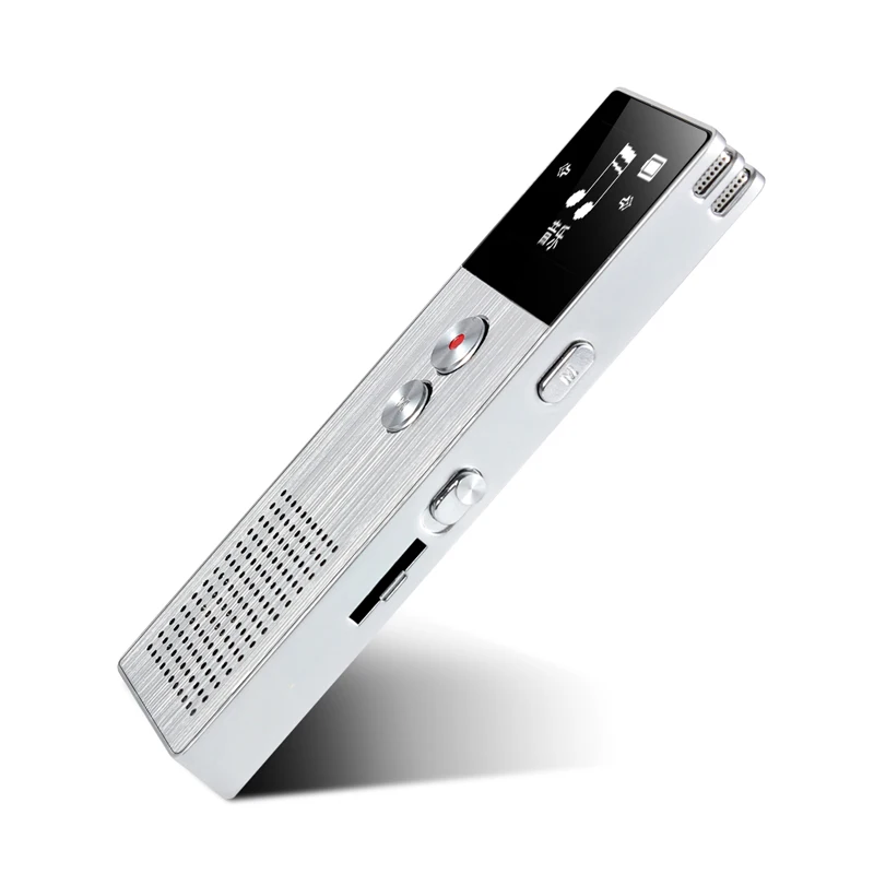 Professional Audio Recorder 8GB Metal Voice Tracker Portable Business Digital Voice Recorder Telephone Recording MP3 Player