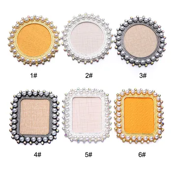 

1 Pcs False Nail Tips Display Board Plate Practice Showing Shelf Holder Nail Art Plate Retro Photo Frame Shape