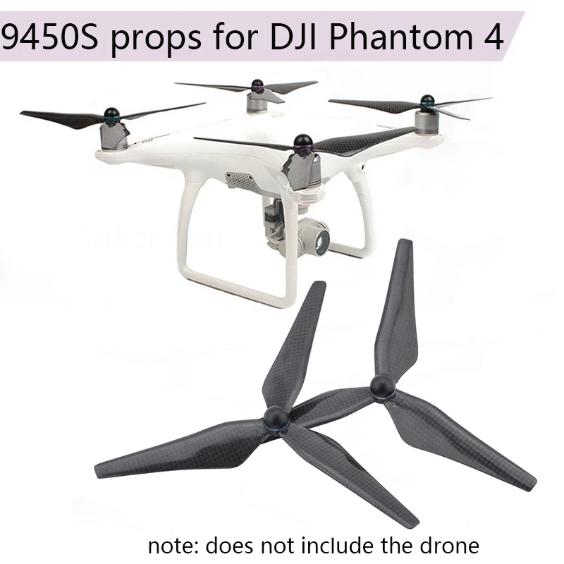 4 шт. пропеллеры из углеродного волокна 9450S быстроразъемные для DJI Phantom Pro Advanced P4P 4A