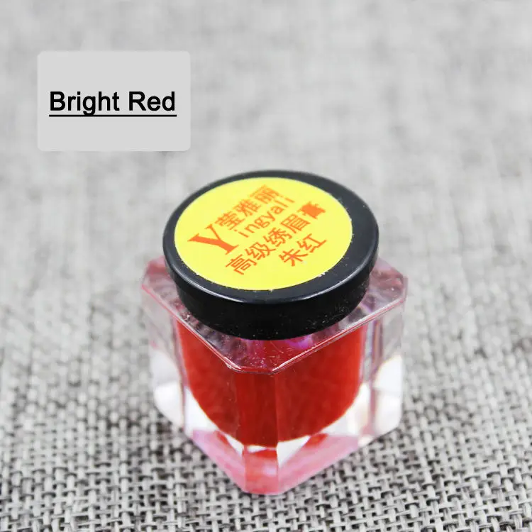 bright red Микроблейдинг Permenant чернила татуировки пигмент Татуировка бровей и губ для начинающих - Цвет: bright red