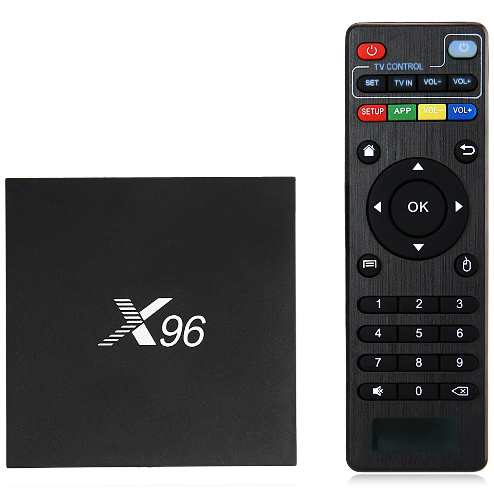 

X96 Android 6.0 TV Box Amlogic S905X Max 1GB RAM+8GB ROM Quad Core WIFI HDMI 4K*2K HD Smart Set Top BOX Media Player PK A95X