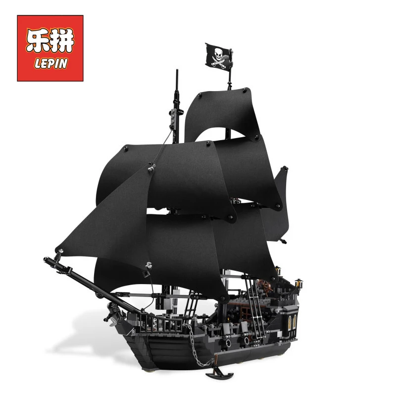 

LEPIN 16006 804Pcs Genuine Pirates of the Caribbean The Black Pearl model Building Blocks Set Compatible LegoINGlys 4184 Model