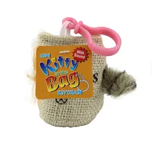 Hot Selling Funny BB Call Cat Bag Halloween Decoration Party Moving Props Creative Trick Toy Keychains Miaow Kitty Bags