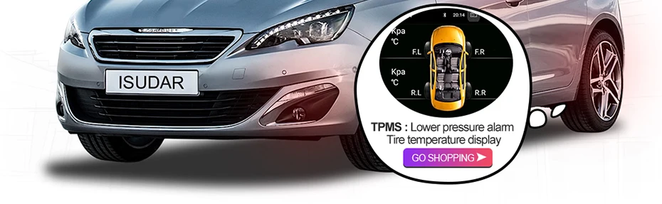 Clearance Isudar H80 Car Multimedia player Android 8.0 2 Din Autoradio For Peugeot 308/408 For Parrot Bluetooth Voice Control DSP GPS DVR 18