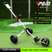 PGM гольф тележка с тормозом гольф-кары 3 колеса пуш-ап гольф-кары, алюминиевый сплав складная тележка аксессуары для гольфа