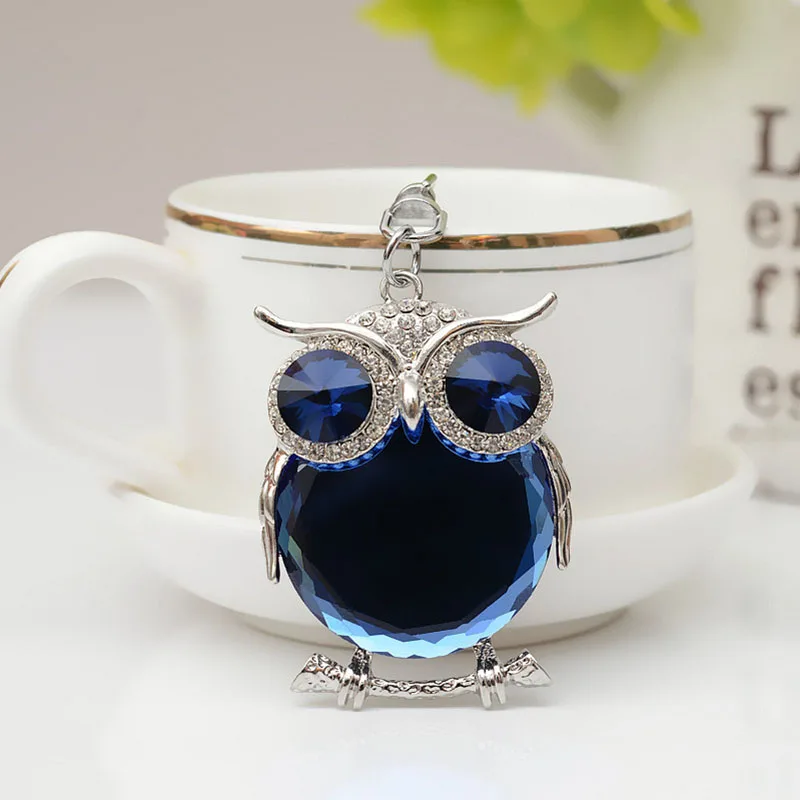 Брелок для ключей RE New Cute Owl с кристаллами со стразами брелок сумка Женские